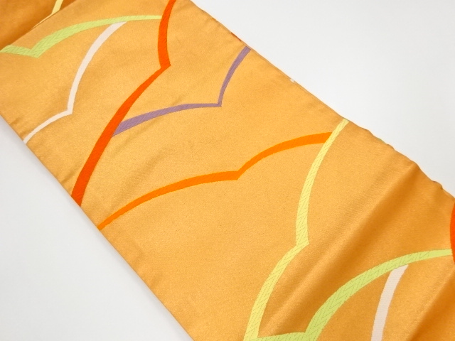 JAPANESE KIMONO / VINTAGE NAGOYA OBI / WOVEN ABSTRACT